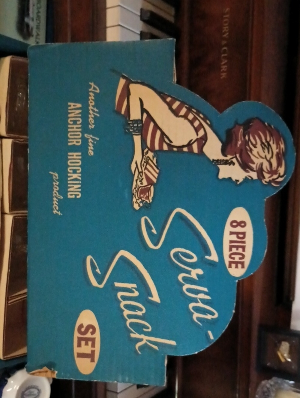 Anchor Hocking Blue Serva-Snack Set